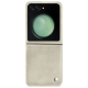 Samsung Galaxy Z Flip5 leather cover - Blanc escumo ( Pantone #D6D6D1 )