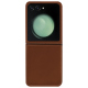 Funda de piel Samsung Galaxy Z Flip5 - Marron PU ( Pantone #8B4720 )