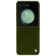 Samsung Galaxy Z Flip5 leather cover - Vert Veggie ( Pantone #68724d ) 