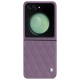 Funda de piel Samsung Galaxy Z Flip5 - Lilas - Couture ( Nappa - Pantone #b9a3e3 ) 
