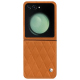 Funda de piel Samsung Galaxy Z Flip5 - Mandarine vintage - Couture ( Pantone #d47231 ) 