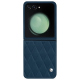 硬质真皮保护套 Samsung Galaxy Z Flip5 - Blu mediterran - Couture ( Pantone #0E3043 )