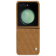 Funda de piel Samsung Galaxy Z Flip5 - Castan esparciate - Couture ( Pantone #824F2A )