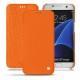 Funda de piel Samsung Galaxy S7 Edge - Orange fluo