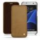 Lederschutzhülle Samsung Galaxy S7 Edge - Sable vintage ( Roughtcut - Gaucho#57254 ) 