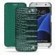 Samsung Galaxy S7 Edge leather case - Crocodile pino