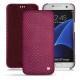 Lederschutzhülle Samsung Galaxy S7 Edge - Serpent ciclamino