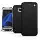 Samsung Galaxy S7 Edge leather case - Ebène ( Sleek P C12 - Black ) 