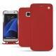 Custodia in pelle Samsung Galaxy S7 Edge - Rouge ( Nappa - Pantone 199C ) 