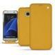 Housse cuir Samsung Galaxy S7 Edge - Jaune soulèu