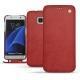 Funda de piel Samsung Galaxy S7 Edge - Cerise vintage ( Pantone 185C ) 