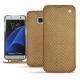 Capa em pele Samsung Galaxy S7 Edge - Serpent sabbia