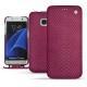 Samsung Galaxy S7 Edge leather case - Serpent ciclamino