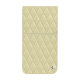 Apple iPhone 16 leather pouch - Beige - Couture ( Nappa - Pantone #ceb888 ) 
