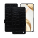 硬质真皮保护套 Honor 200 Pro - Crocodile nero ( Noir / Black) 