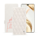 Honor 200 Pro leather case - Blanc escumo - Couture ( Pantone #D6D6D1 )