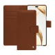 Honor 200 Pro leather wallet case - Marron ( Nappa - Pantone #8B4720 ) 