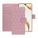 Étui portefeuille cuir Honor 200 Pro - Rose - Couture ( Nappa - Pantone #efbae1 ) 