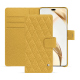 Étui portefeuille cuir Honor 200 Pro - Mimosa - Couture ( Pantone #b39437 ) 
