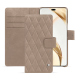 Honor 200 Pro leather wallet case - Taupe vintage - Couture ( Pantone #591d16 ) 