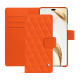 Honor 200 Pro leather wallet case - Orange fluo - Couture ( Pantone #ff5406 ) 