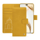 Honor 200 Pro leather wallet case - Jaune soulèu ( Pantone #F3B934 )