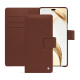Honor 200 Pro leather wallet case - Marron délicat ( Pantone #95614d) 