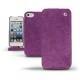 Housse cuir Apple iPhone 5S  - Prune vintage ( Pantone 512C ) 