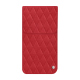 Capa em pele Apple iPhone 16 Pro Max - Rouge troupelenc - Couture ( Pantone #AB191A )