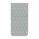 Capa em pele Apple iPhone 16 Pro - Gris - Couture ( Nappa - Pantone #c1c6c8 ) 
