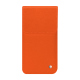 가죽 커버 Apple iPhone 16 Pro - Orange fluo ( Pantone #ff5406 ) 