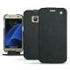 Samsung Galaxy S7 leather case - Dark vintage ( Roughtcut - Black#5256 ) 