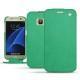 가죽 커버 Samsung Galaxy S7  - Menthe vintage ( Pantone 562C ) 