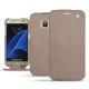 Custodia in pelle Samsung Galaxy S7 - Taupe vintage ( Pantone 7530C ) 