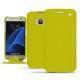 Capa em pele Samsung Galaxy S7 - Jaune fluo