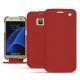 Samsung Galaxy S7 leather case - Rouge ( Nappa - Pantone 199C ) 
