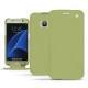 Samsung Galaxy S7 leather case - Vert olive ( Nappa - Pantone 578U ) 