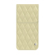 Google Pixel 9 Pro Fold leather pouch with flap - Beige - Couture ( Nappa - Pantone #ceb888 ) 