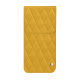 Custodia in pelle con patta Google Pixel 9 Pro Fold - Jaune soulèu - Couture ( Pantone #F3B934 )