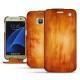 Lederschutzhülle Samsung Galaxy S7 - Orange Patine