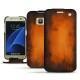 Samsung Galaxy S7 leather case - Fauve Patine