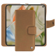 Google Pixel 9 Pro Fold leather wallet case - Beige Veggie ( Pantone #dab9a1 ) 