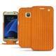 Samsung Galaxy S7 leather case - Abaca arancio