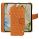 レザーウォレットケース Google Pixel 9 Pro Fold - Mandarine vintage - Couture ( Pantone #d47231 ) 