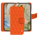 Funda de piel para cartera Google Pixel 9 Pro Fold - Orange fluo - Couture ( Pantone #ff5406 ) 