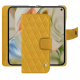 Custodia in pelle Google Pixel 9 Pro Fold - Jaune soulèu - Couture ( Pantone #F3B934 )