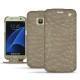 Samsung Galaxy S7 leather case - Autruche desert