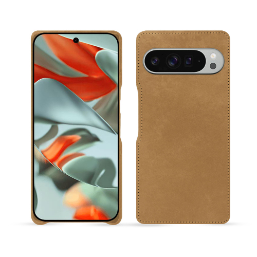 Custodia in pelle premium per Google Pixel 9 Pro XL - Noreve | Eleganza e alta qualitàSable vintage ( Pantone #9b7340 ) 