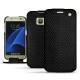 가죽 커버 Samsung Galaxy S7  - Serpent nero