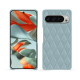 Google Pixel 9 Pro XL leather cover - Bleu ciel - Couture ( Nappa - Pantone #abcae9 ) 